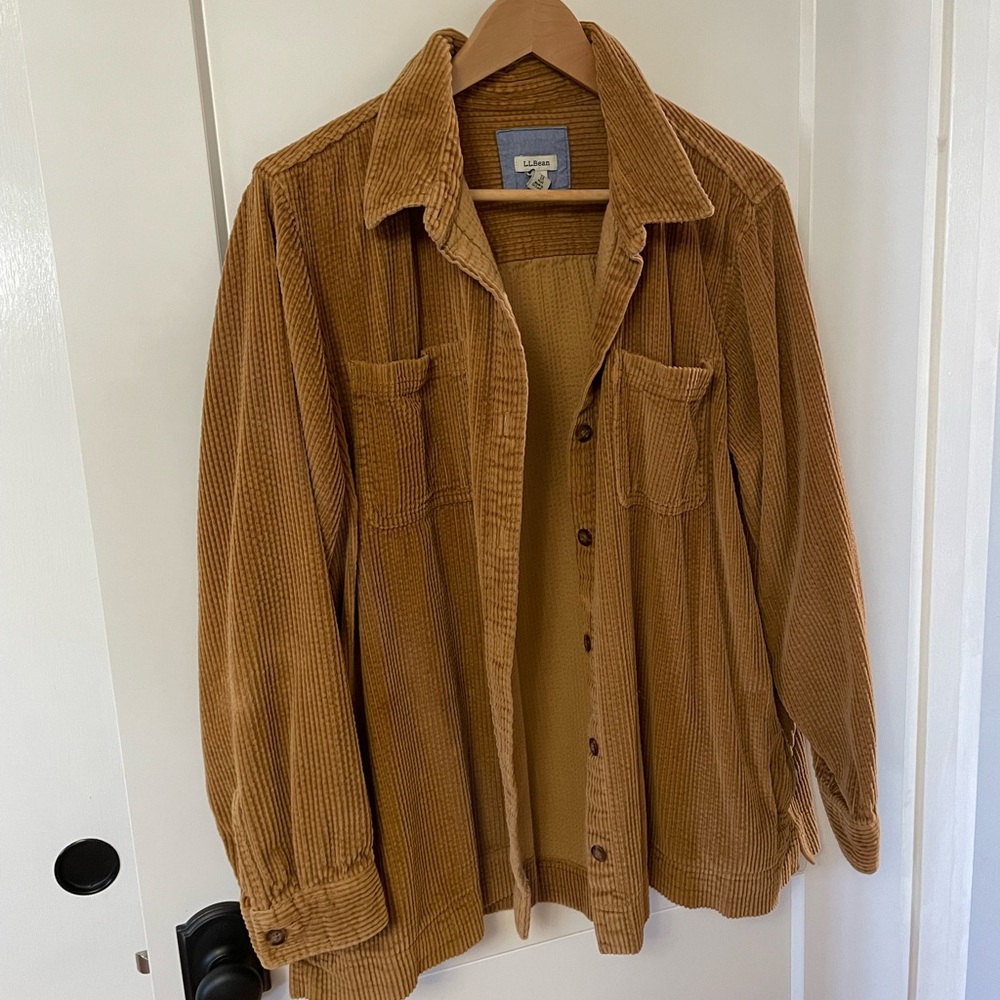 Barely worn Llbean’s oversized chord shirt